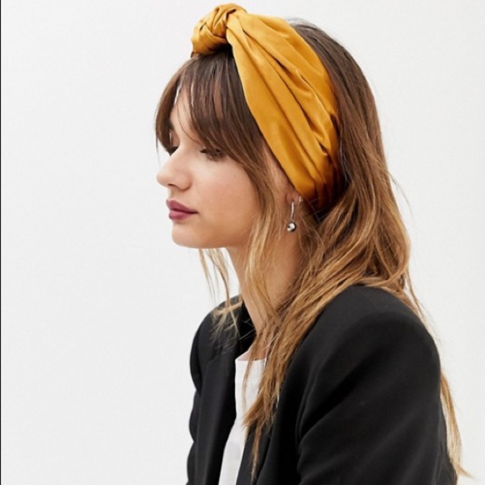 NWOT asos satiny Knot Front Headscarf Belt